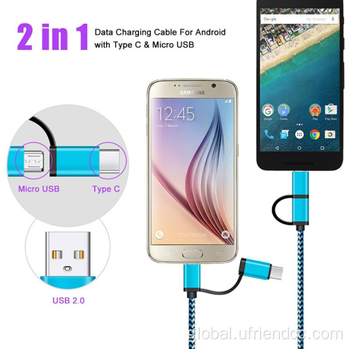 Fast Charging Data Sync Nylon Braided OTG Cable